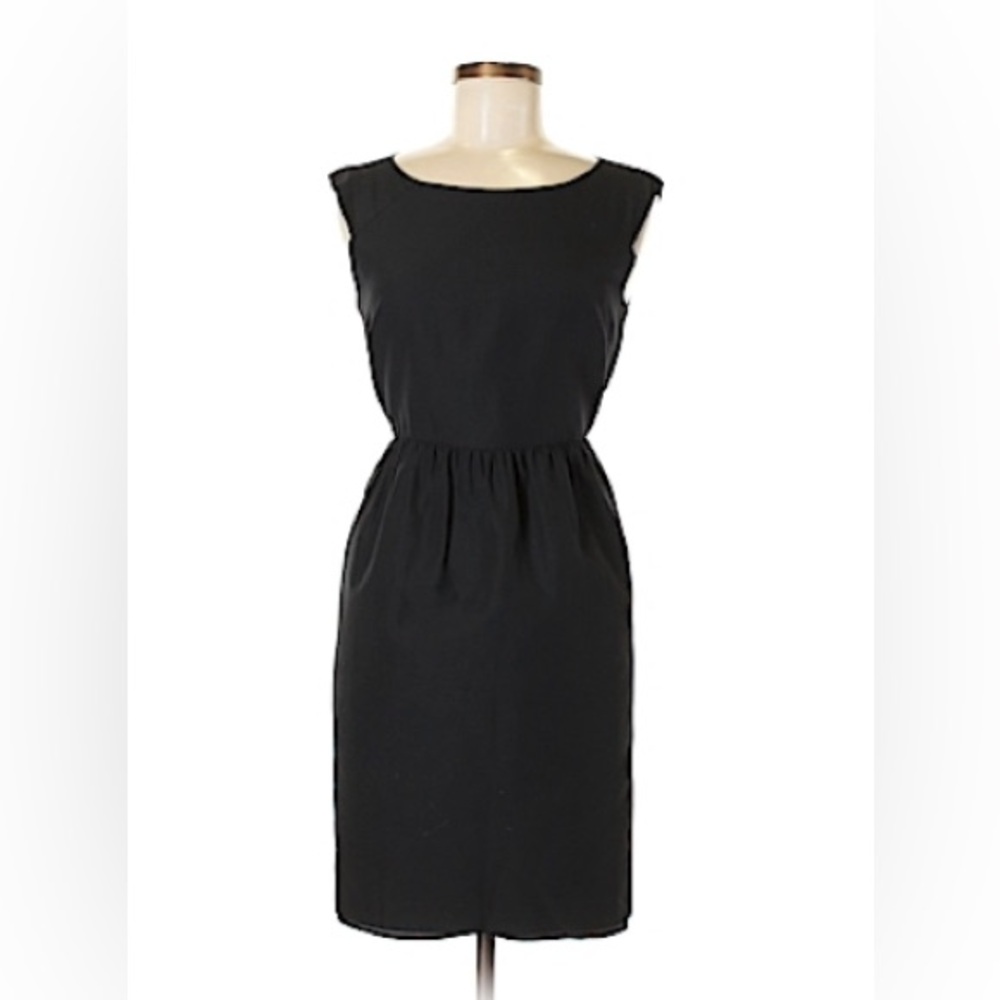 🌺 2/$20 J. Crew black cotton and silk dress size 6
